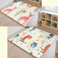 Thickened Baby Crawling Mat, Double-Sided Cute Dinosaur Pattern 47"x47" Floor Play Mat for Infants & Toddlers, Easy to Clean Home Living Room Tummy Time & Crawling Playmat